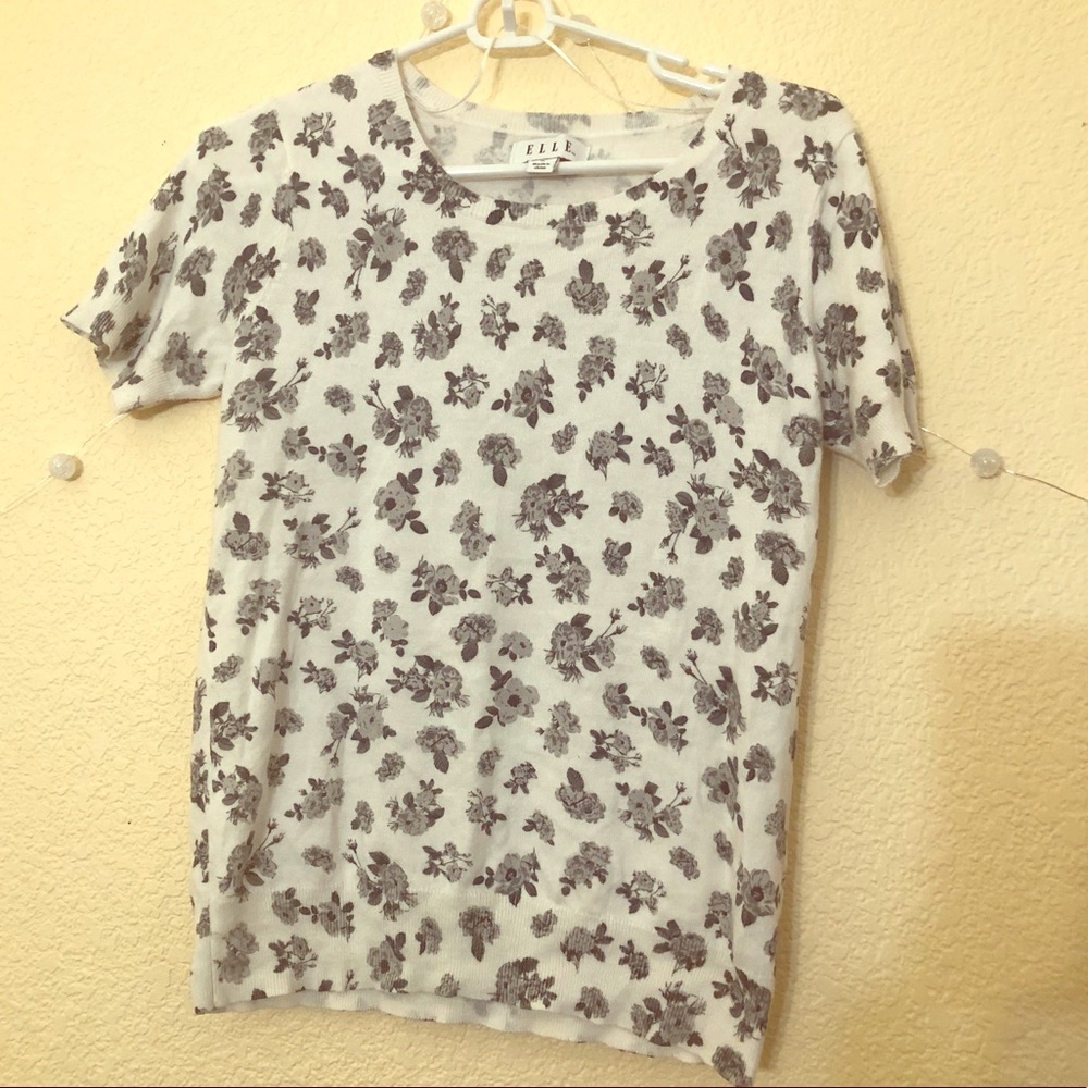 NWOT Floral Print Sweater Top